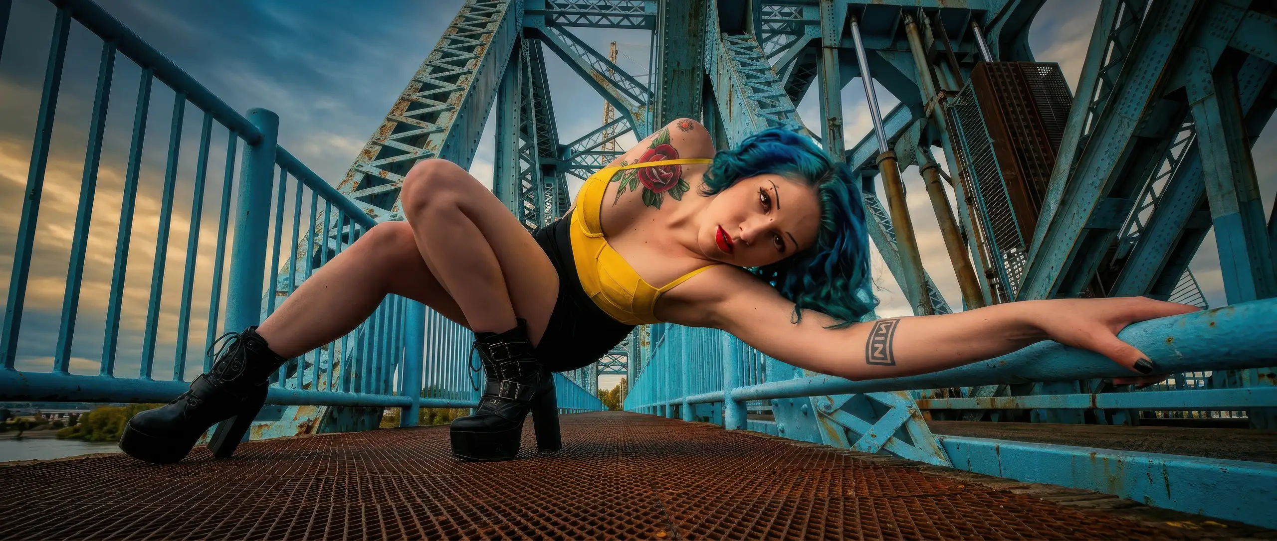 Derek Galon FRPS, art portrait photographer. One of creative portraits outdoor.