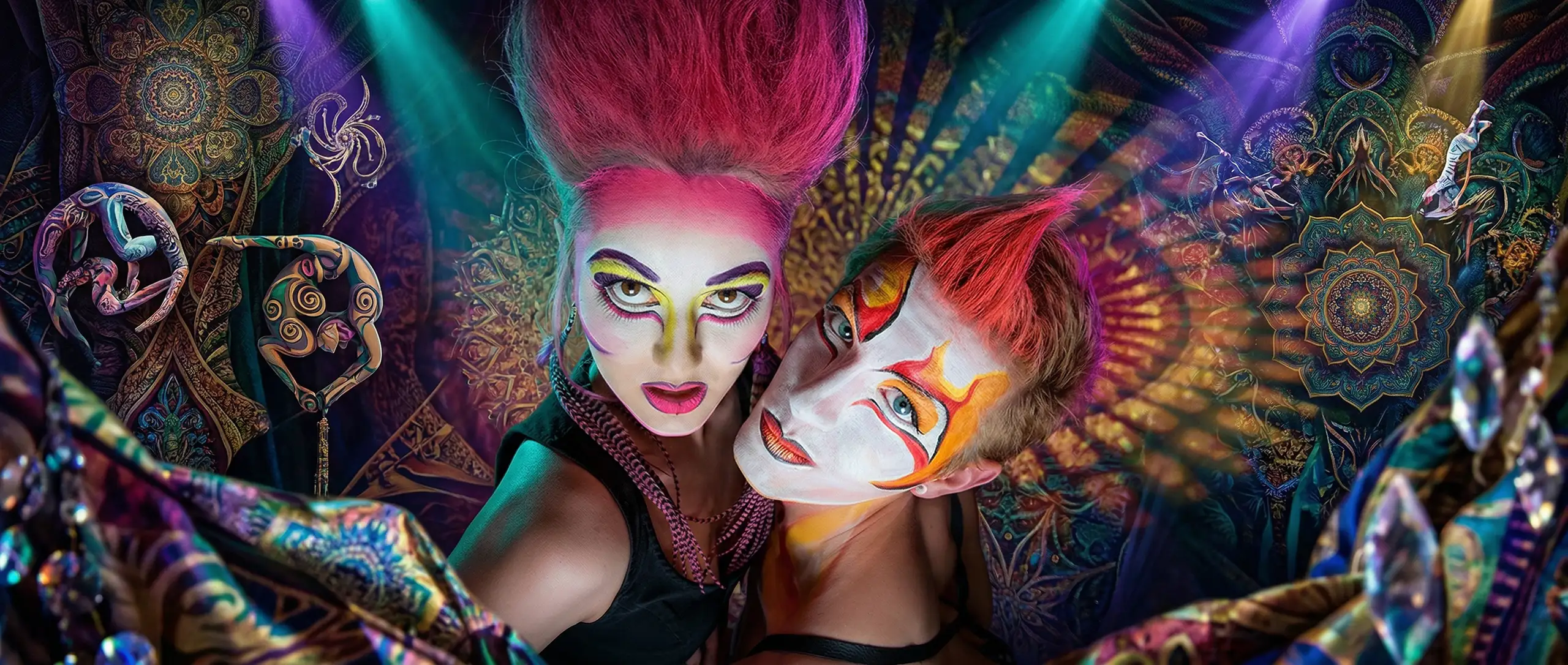 Cirque JeTeme. Creative art portrait photographer. One of studio portraits with AI-infusion
