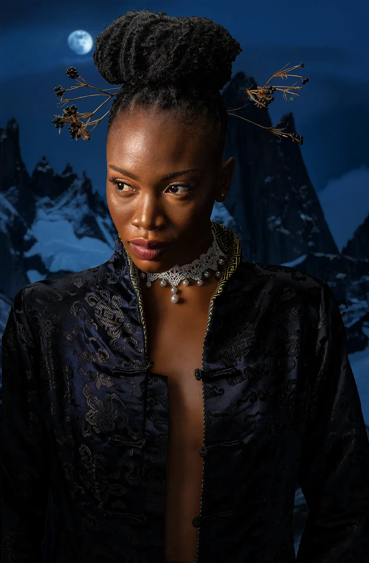 Derek Galon FRPS, art portrait photographer. One of Caribbean portraits with Dominica Model, Saryta.