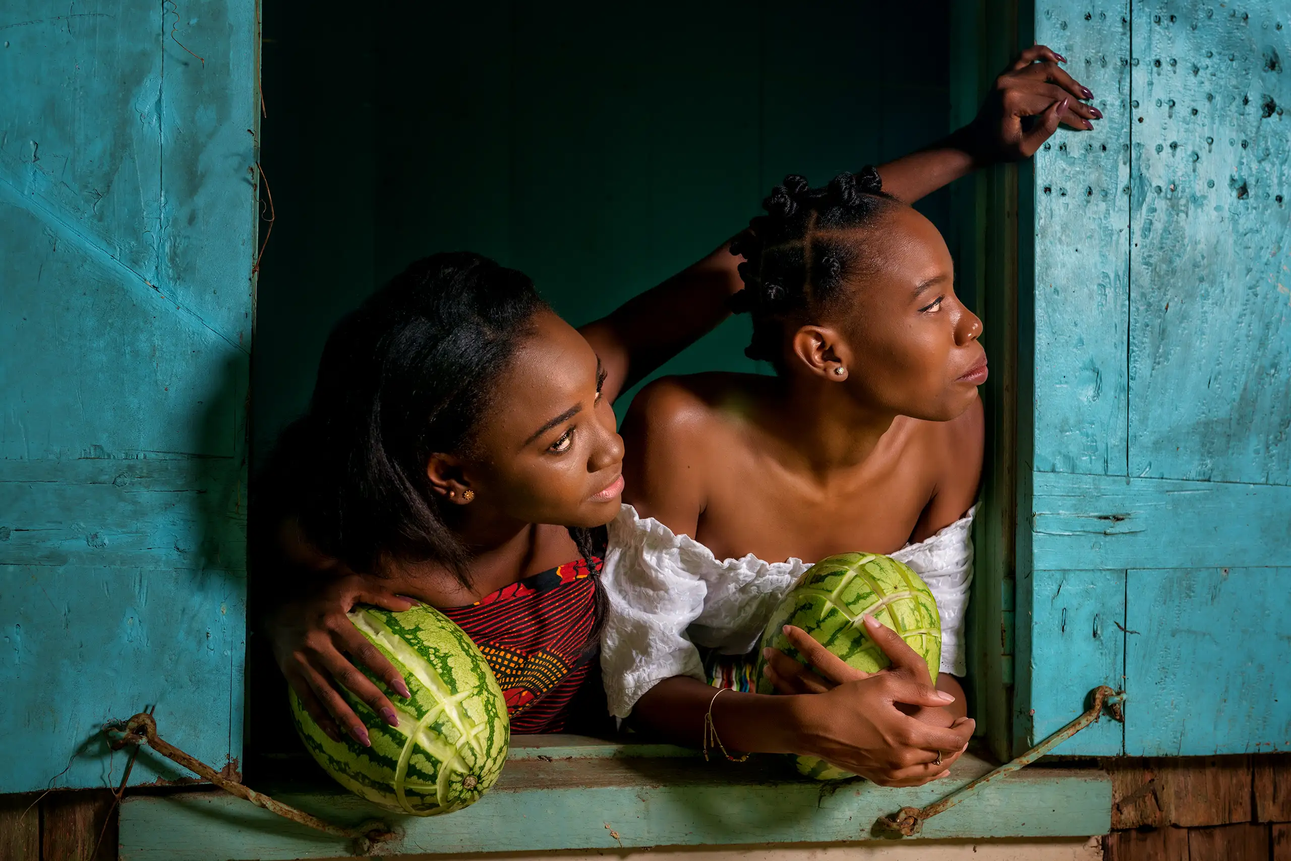 Derek Galon FRPS, art portrait photographer. One of Caribbean portraits - Dominica, W.I.