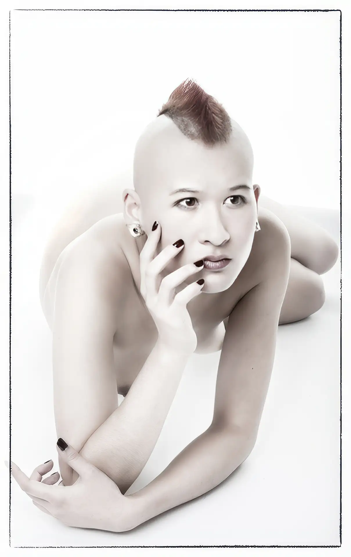 Fine art nude portrait by Derek Galon, canadian art photographer, Dominica, W.I.