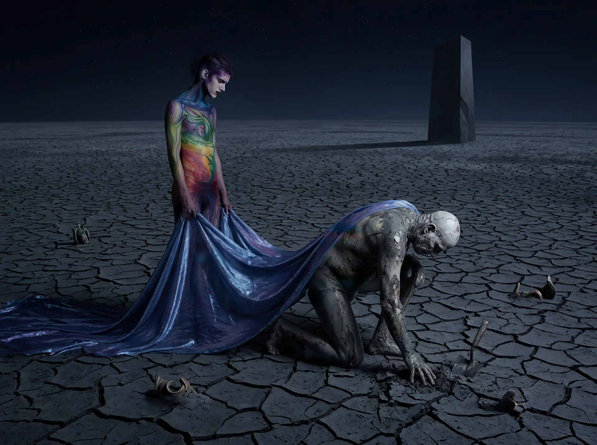 Derek-Galon-blended-media-ai-awarded-studio-creative-michael-ward-dominica-canada