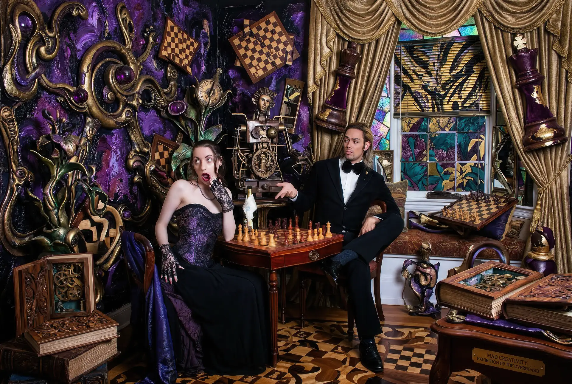 creative photo in blended media ai infused art by Derek Galon